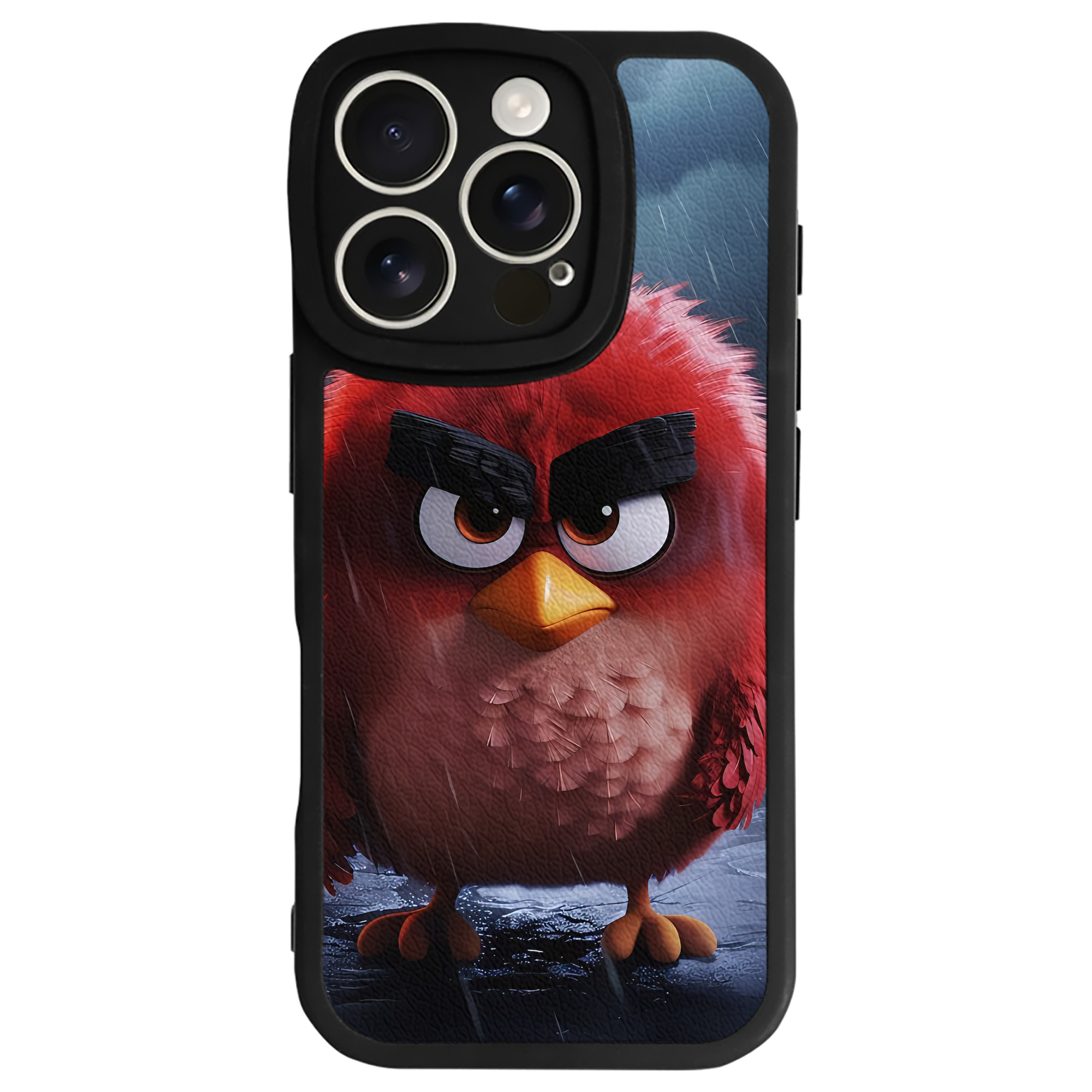 （画像用） Angry Birds アングリーバード 【iPhone 16シリーズ対応】シリコンスマホケース（レザー調） 材質：シリコン